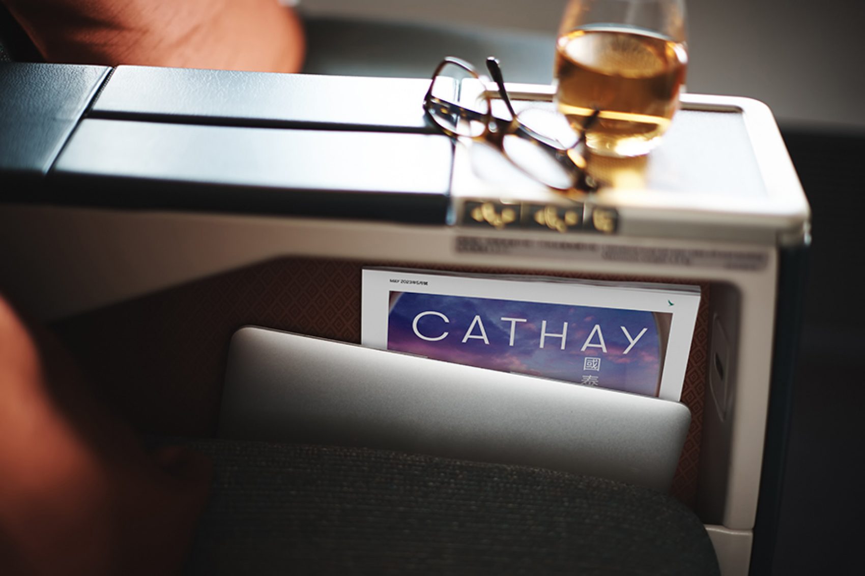 Cathay magazine in business cabin